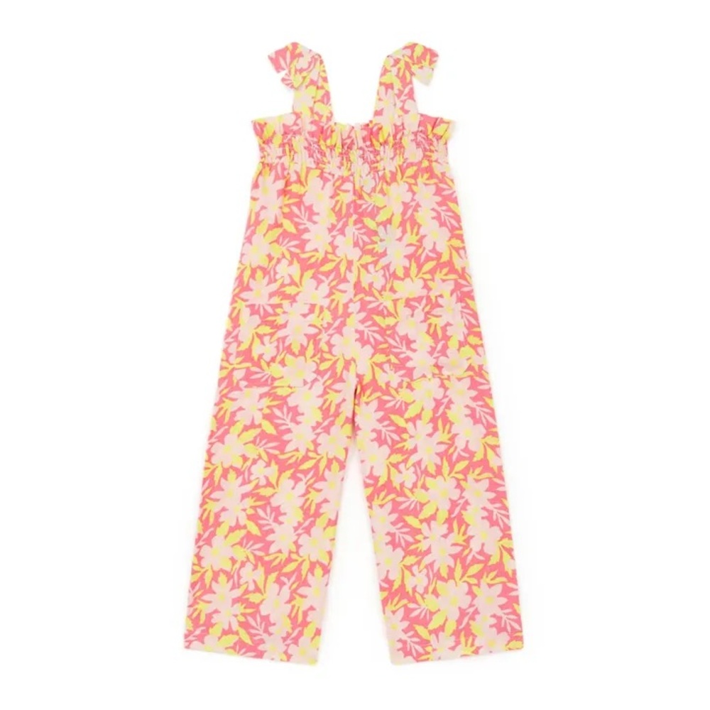 Bonton Pink and Yellow Floral Bodysuit